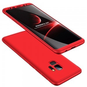 360 Több részes tok Samsung S9 G960 piros színben