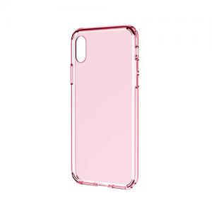 ROCK Pure Series iPhone X tok rózsaszín áttetsző színben