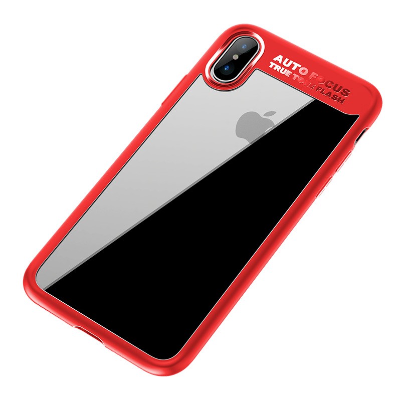 ROCK Clarity Series iPhone X tok piros színben