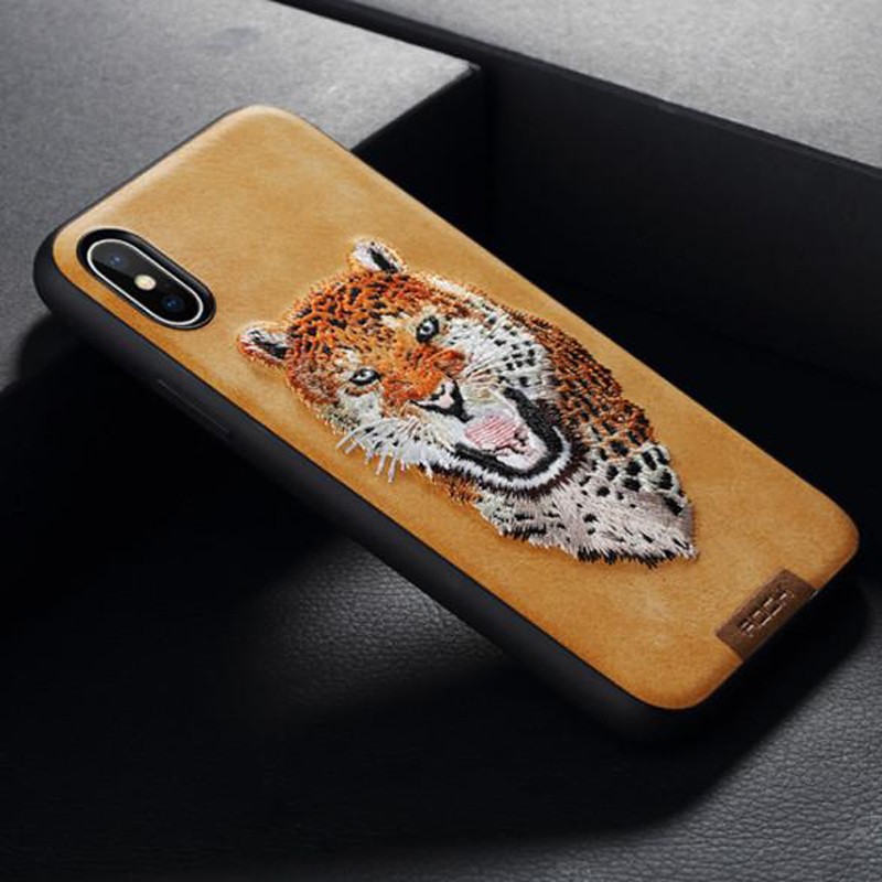 iPhone X/XS ROCK Beast Series tok leopárd mintával