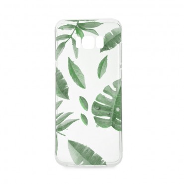 Forcell áttetsző Summer Tropico mintájú tok iPhone X készülékhez