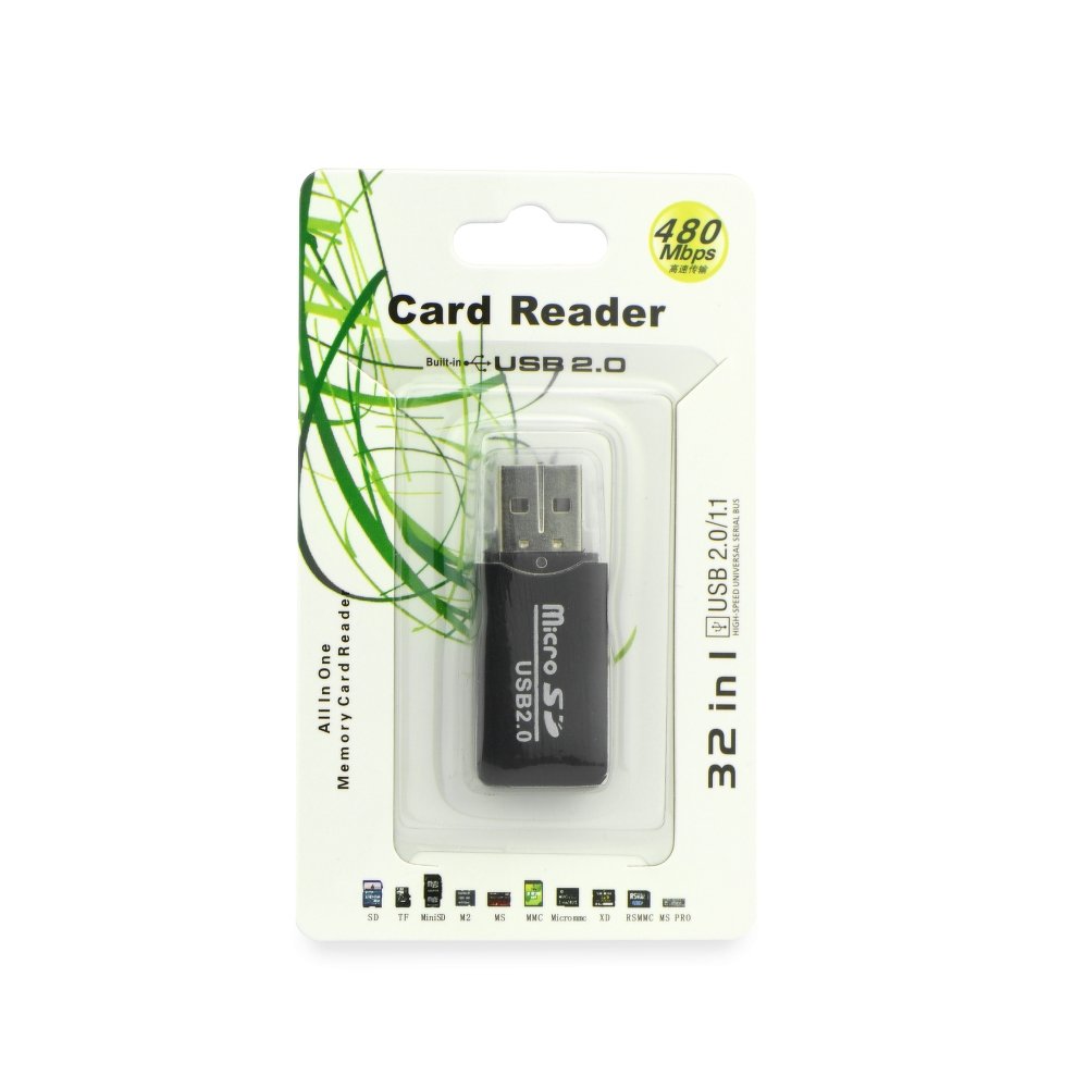 Memóriakártya olvasó USB 2.0 (SDHC/SD / MMC / RS-MMC / Mini-SD)