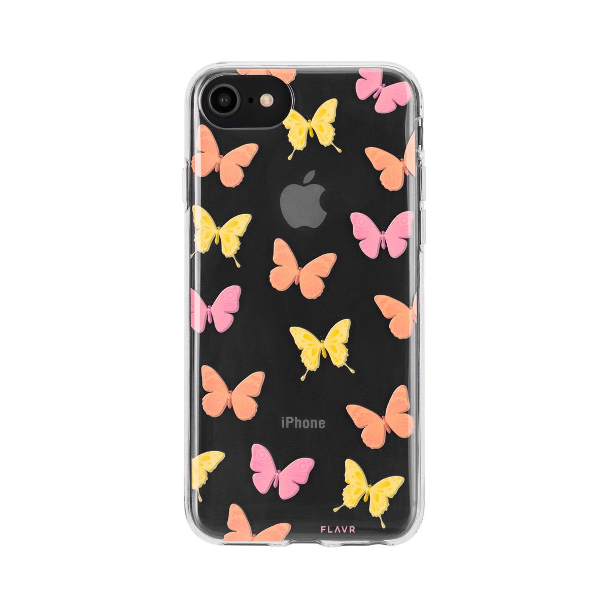 FLAVR Butterflies Stylish TPU tok iPhone 8 / 7 / 6S / 6 átlátszó pillangóminta
