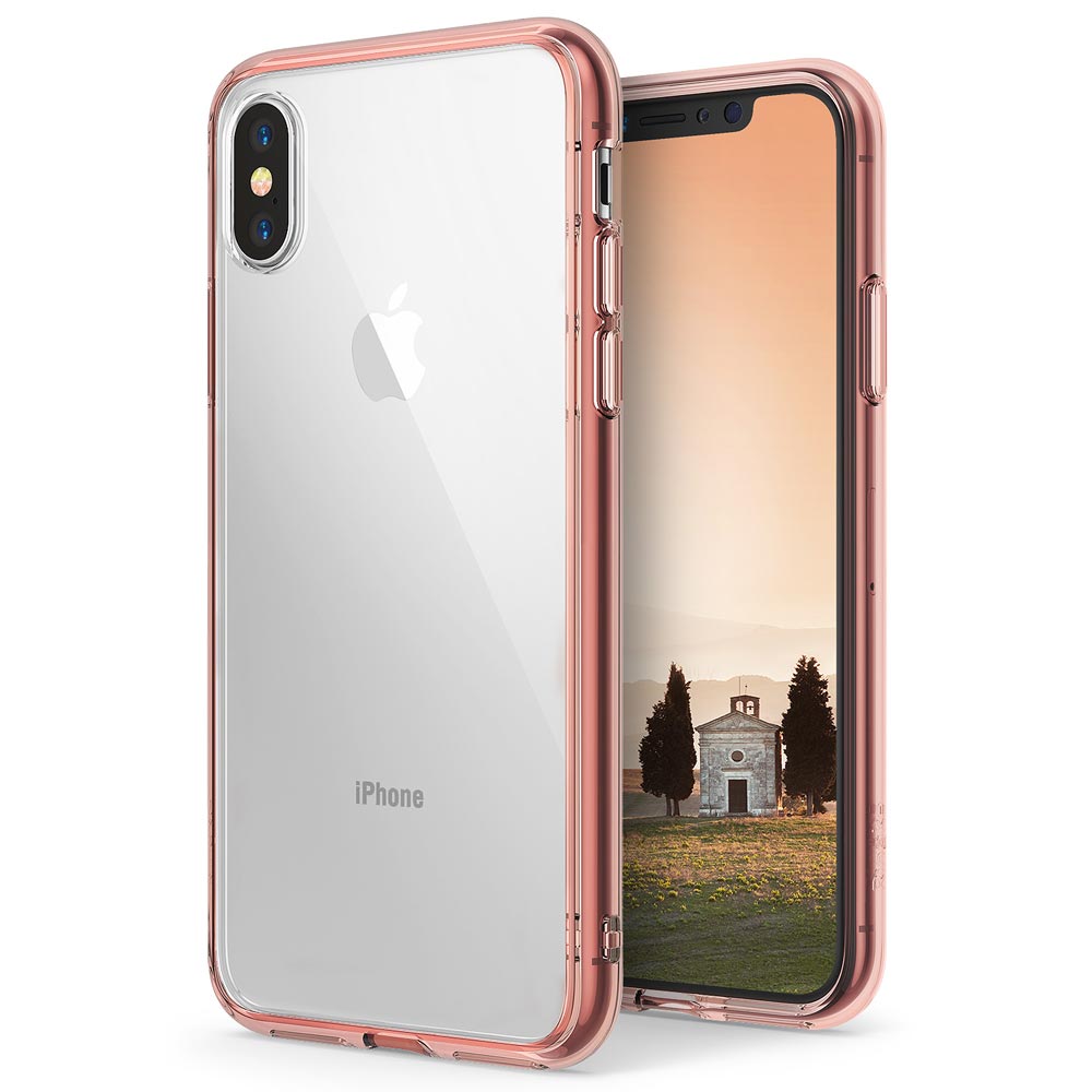 Ringke Fusion PC tok TPU kerettel iPhone X/XS pink színben