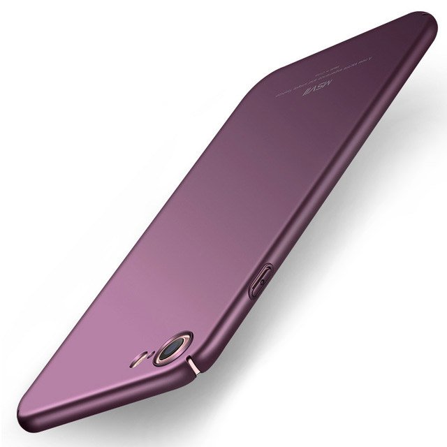 MSVII Simple ultra vékony PC tok iPhone 7/8 lila színben