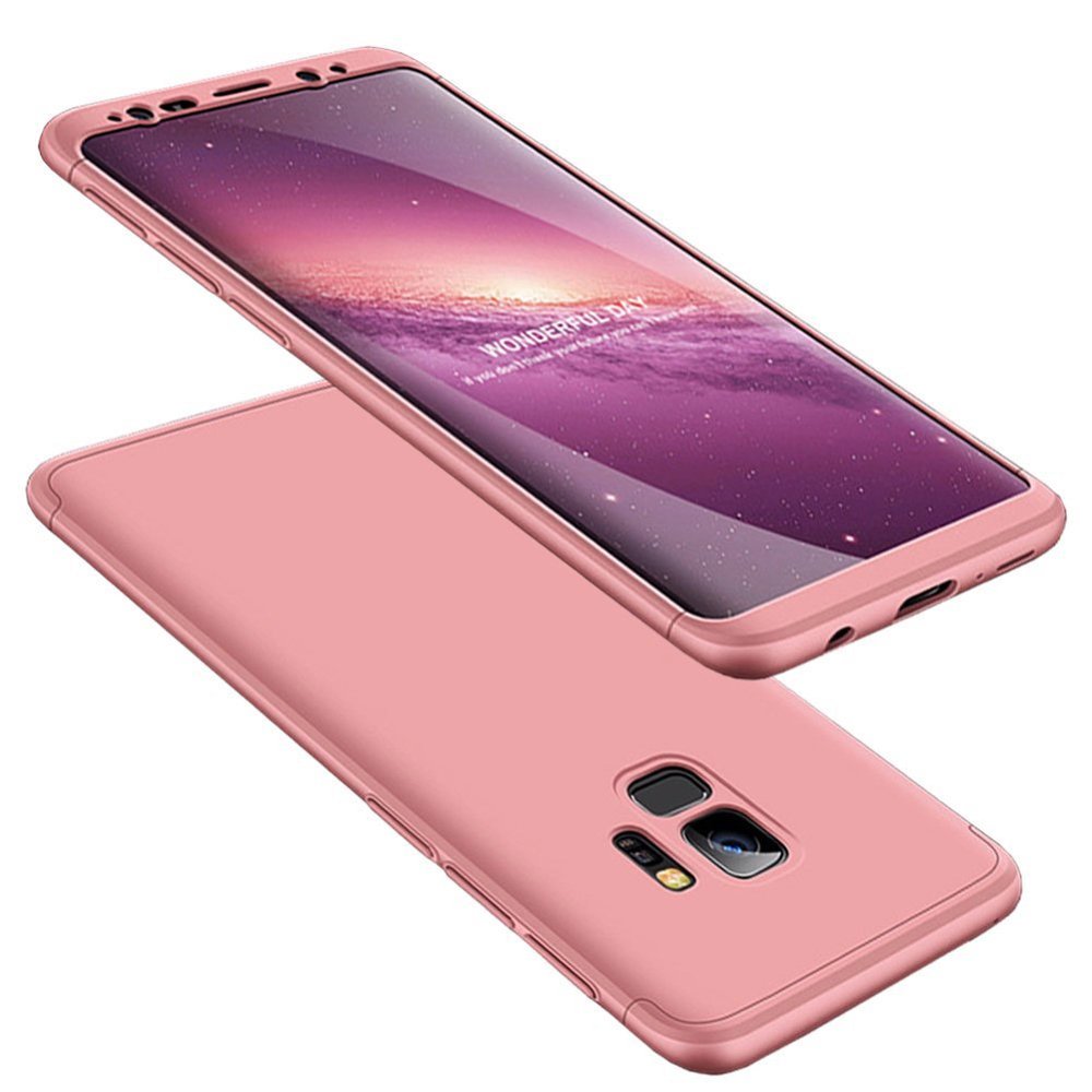 360 Több részes tok Samsung S9 G960 pink színben