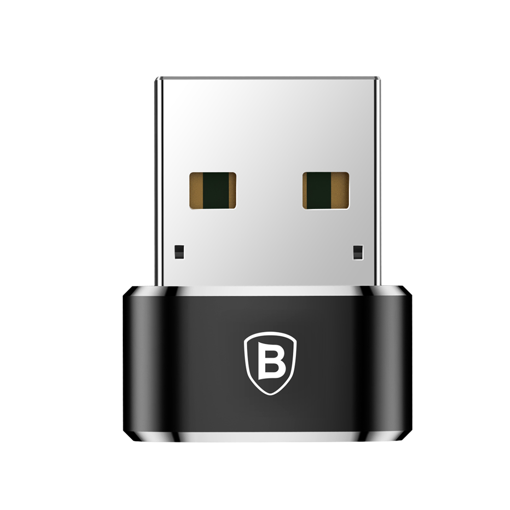 Baseus USB type-C to USB adapter fekete színben