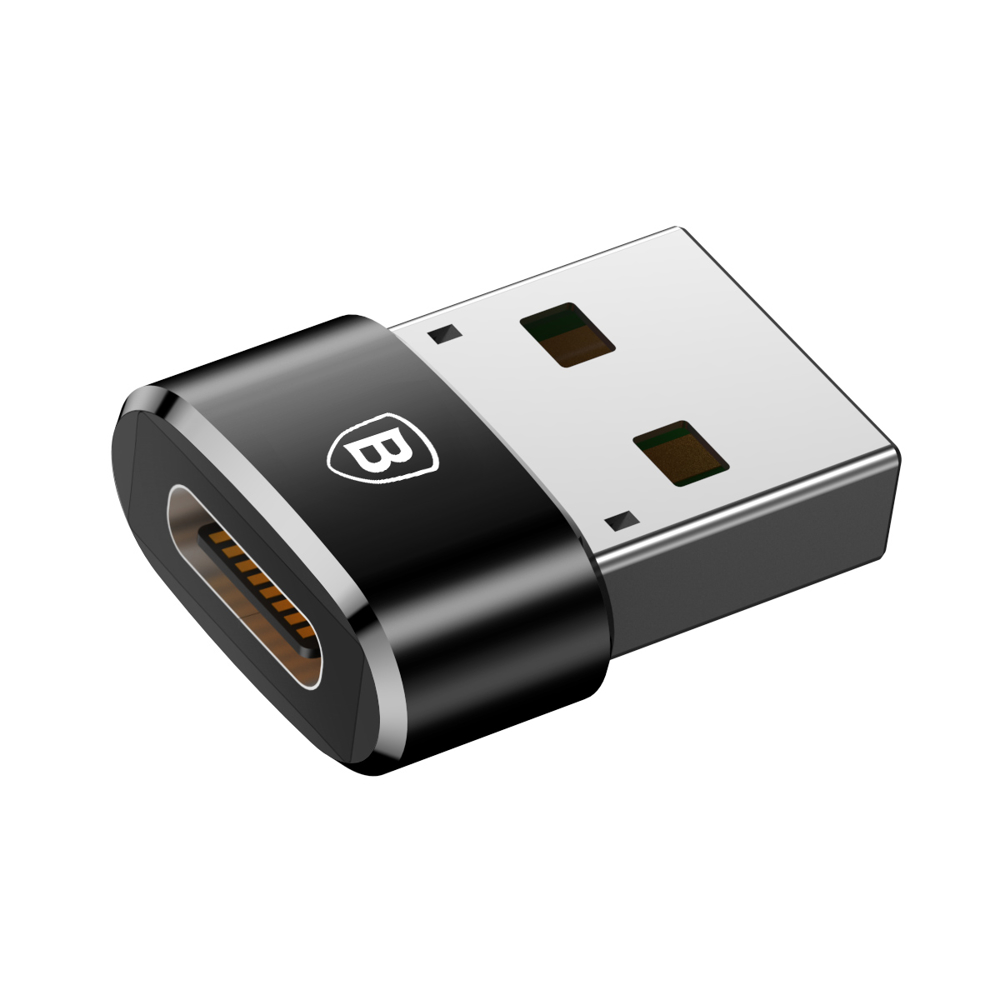 Baseus USB type-C to USB adapter fekete színben