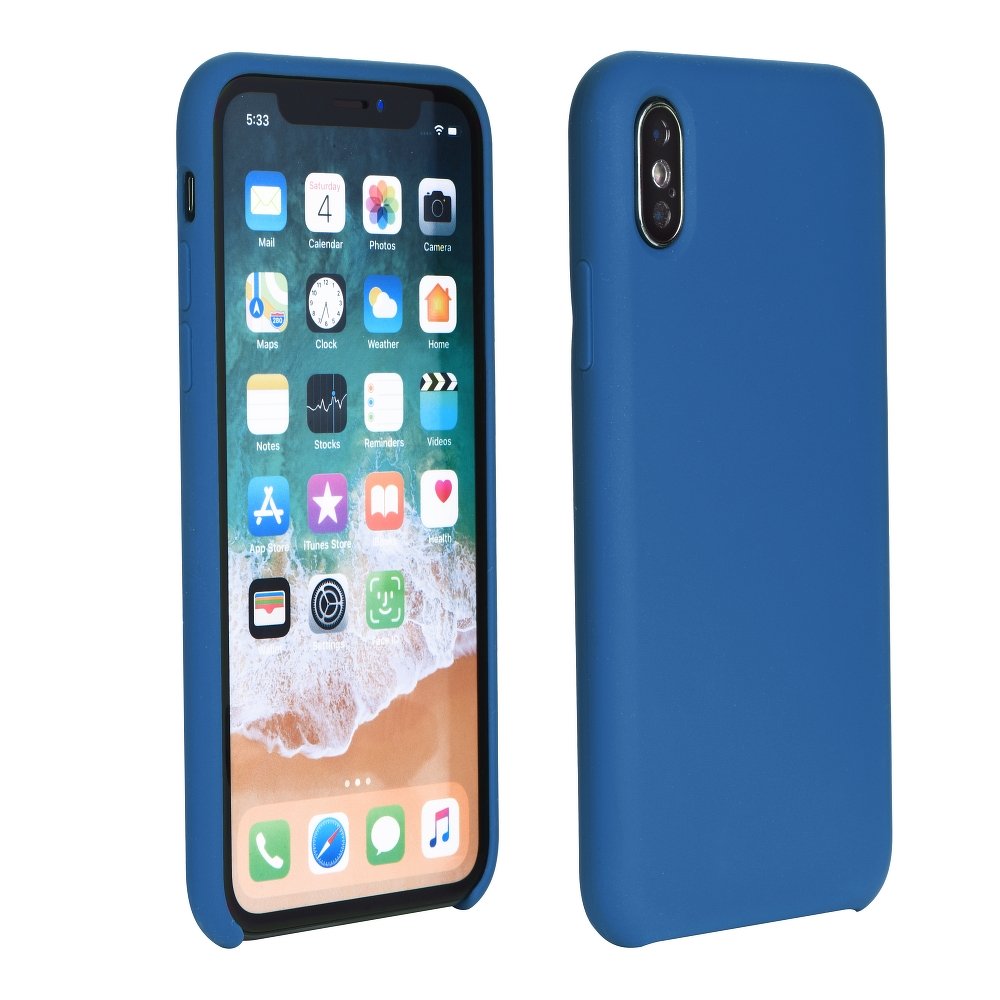 Forcell szilikon iPhone XR tok sötét kék színben