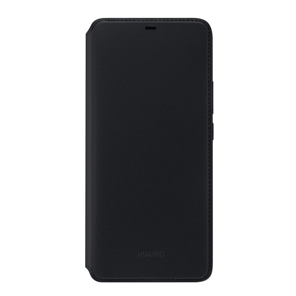 Huawei gyári fliptok kártyatartóval Huawei Mate 20 Pro fekete színben