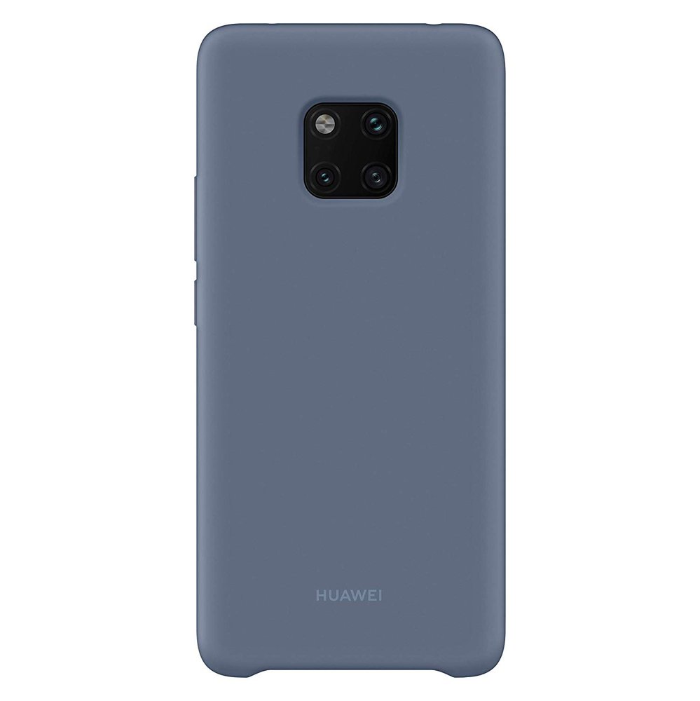 Huawei gyári flexibilis szilikon tok Mate 20 Pro kék színben