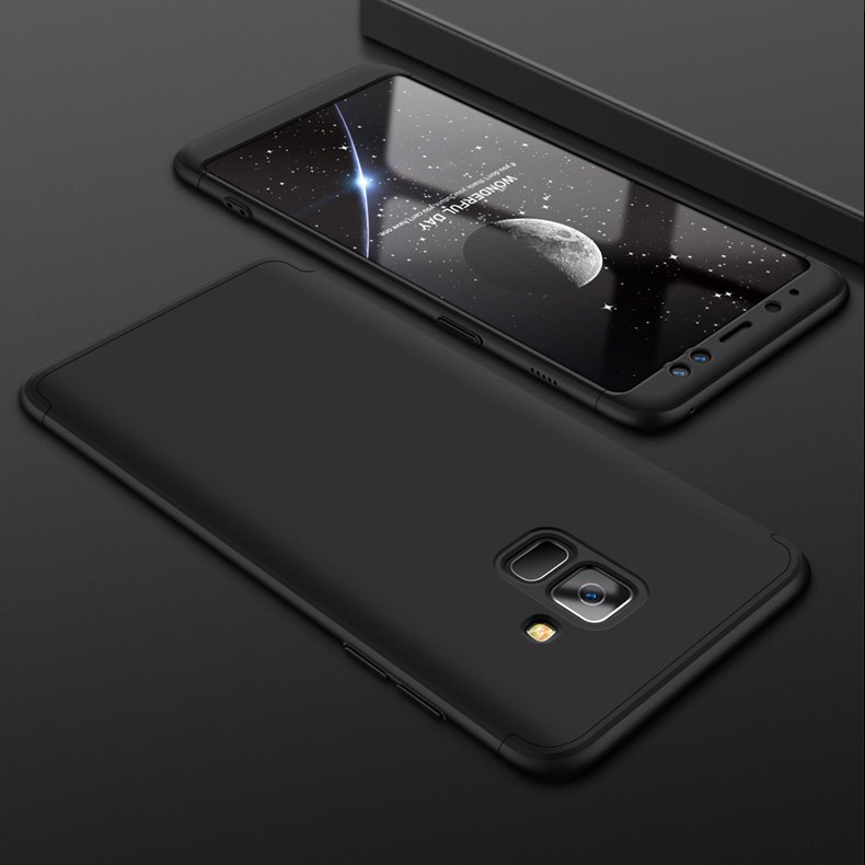 360 Több részes tok Samsung A8 2018 fekete színben