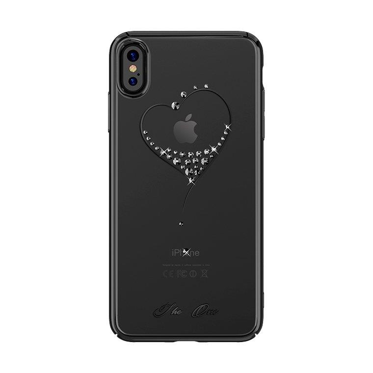 iPhone XS Max Kingxbar Wish tok Swarovski kristály díszítéssel fekete színben
