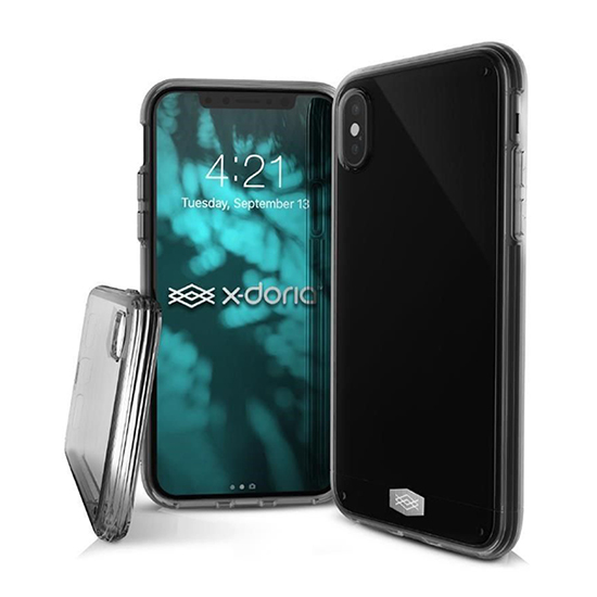 X-Doria Clear tok iPhone XR fekete ütésálló