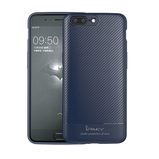 iPaky Carbon Fiber flexibilis TPU tok Samsung S9 Plus kék