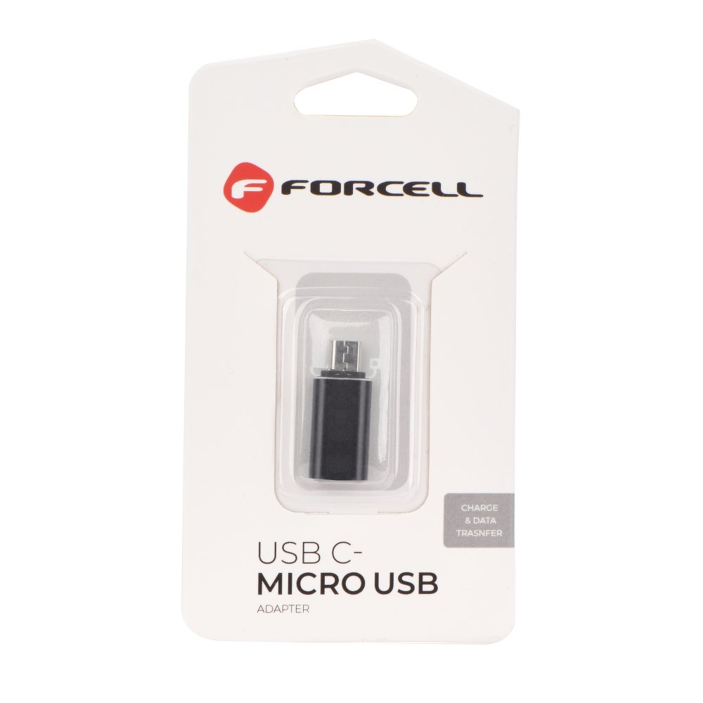 Forcell Type-C/Micro USB adapter fekete