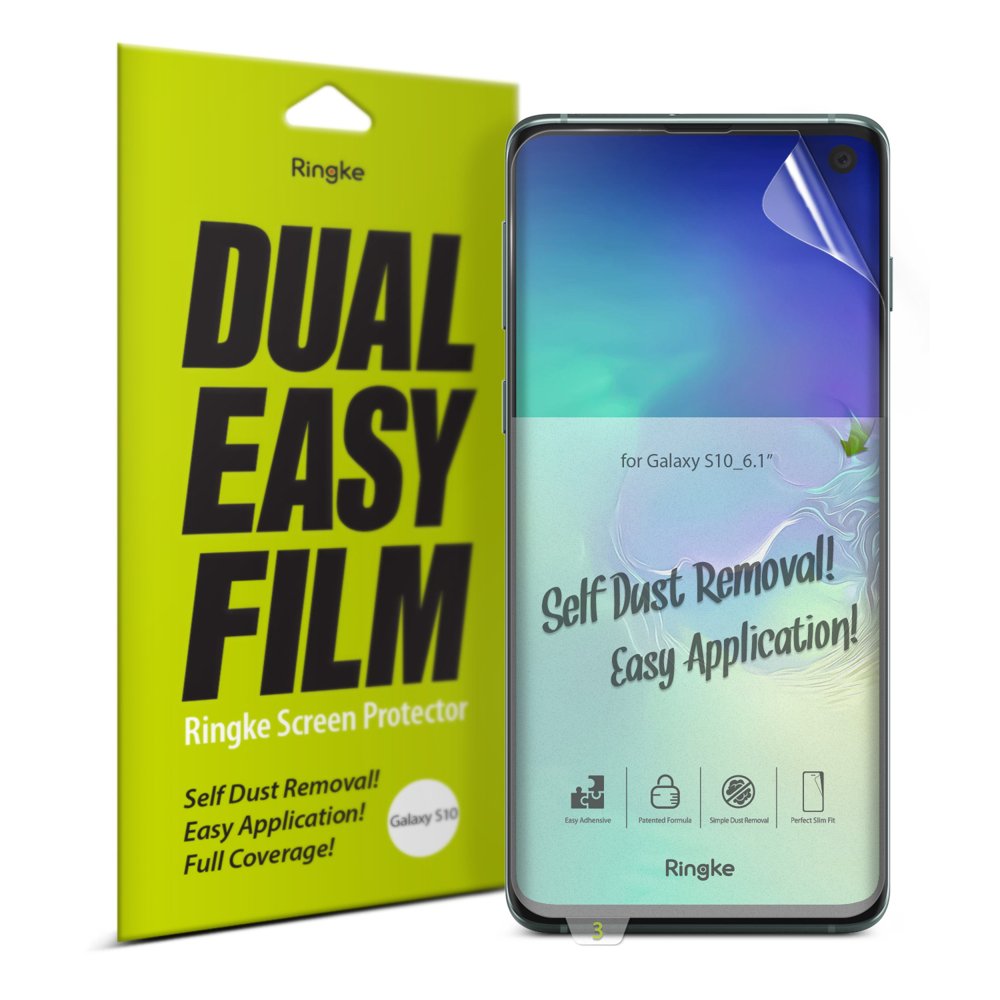 Ringke Dual Easy 2x kijelzővédő PET fólia Samsung S10