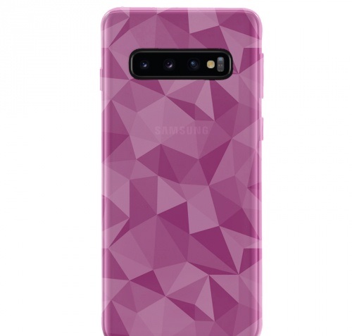 3D mintás szilikon tok Samsung S10 rózsaszín