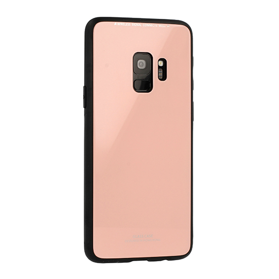 9H üveg hátlapú tok Huawei P30 pink