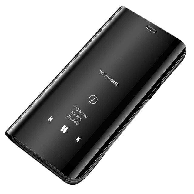 Clear View mágneses fliptok Huawei P30 Lite fekete