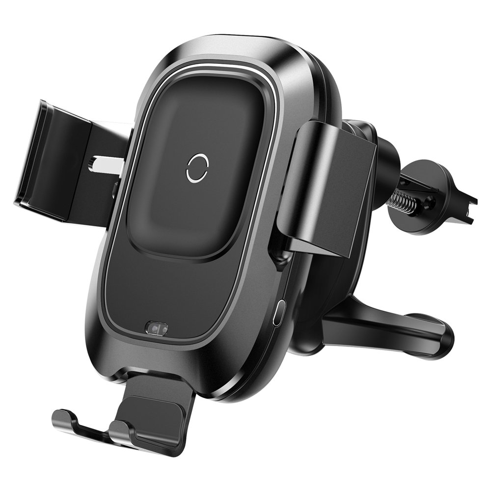 Baseus Smart Gravity univerzális elektromos autós telefontartó és Qi gyorstöltő fekete
