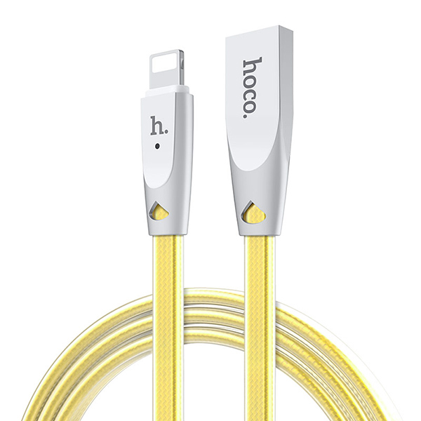 Hoco Jelly Knitted USB - Lightning kábel arany