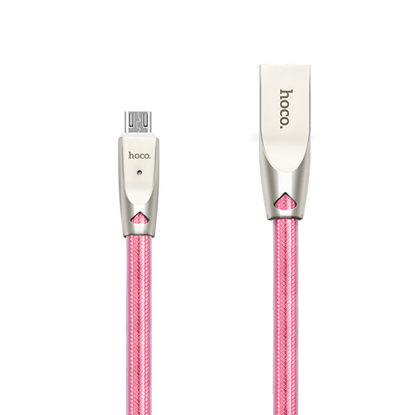 Hoco Jelly Knitted USB - Micro-USB kábel rose gold