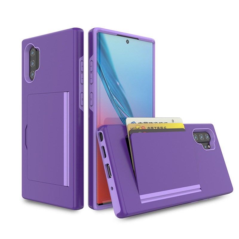 SMD Samsung Galaxy Note 10 N10-008 tok, bankkártya tartóval lila