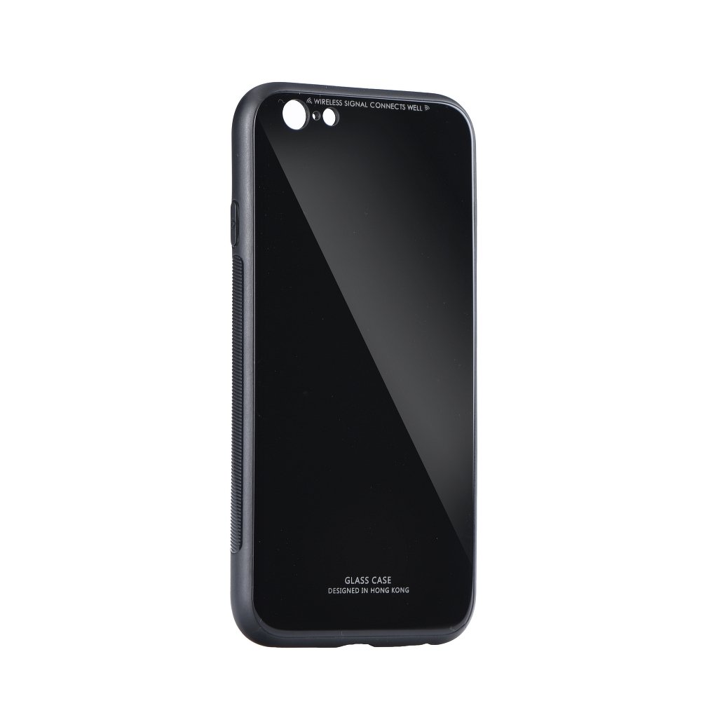 9H üveg hátlapú tok Xiaomi Redmi Note 7 fekete