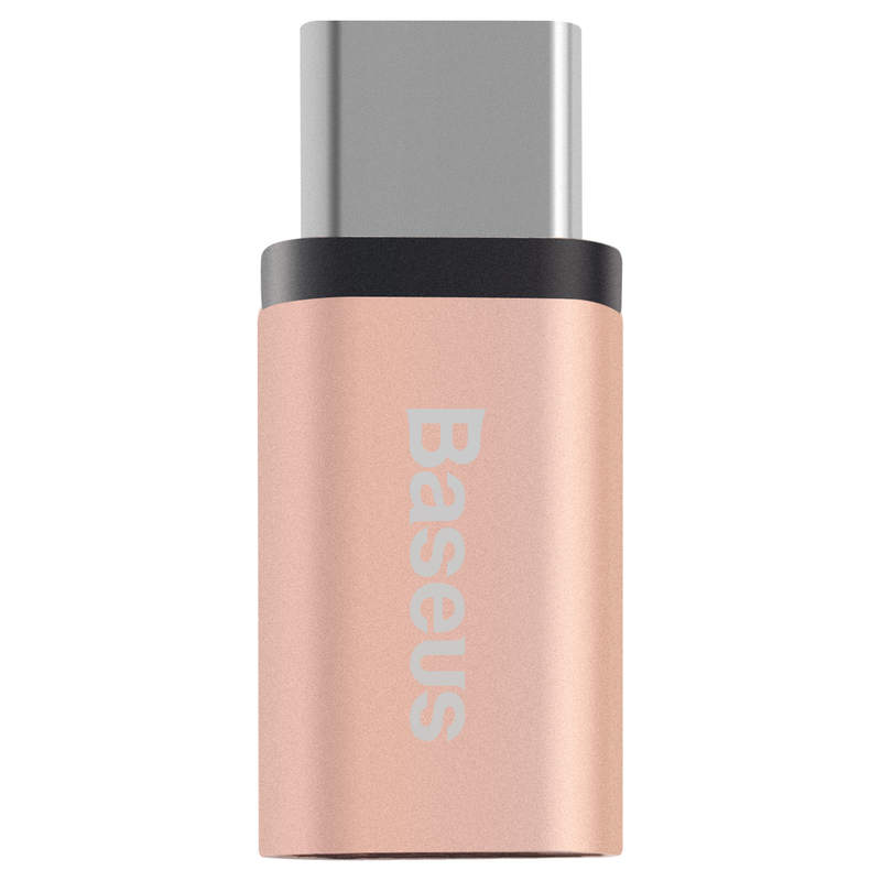 Baseus Sharp Micros USB - Type-C átalakító adapter rózsa arany