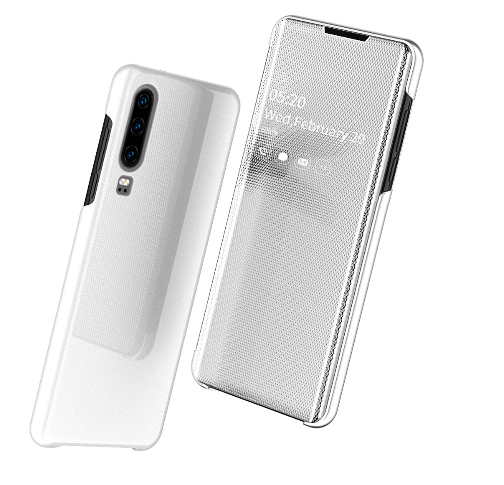 SMD Luxury View fliptok Xiaomi Redmi Note 7 tok ezüst színben