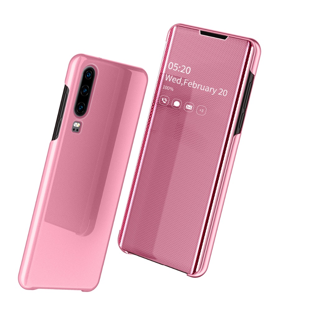 SMD Luxury View fliptok Xiaomi Redmi Note 7 tok rózsaszín színben