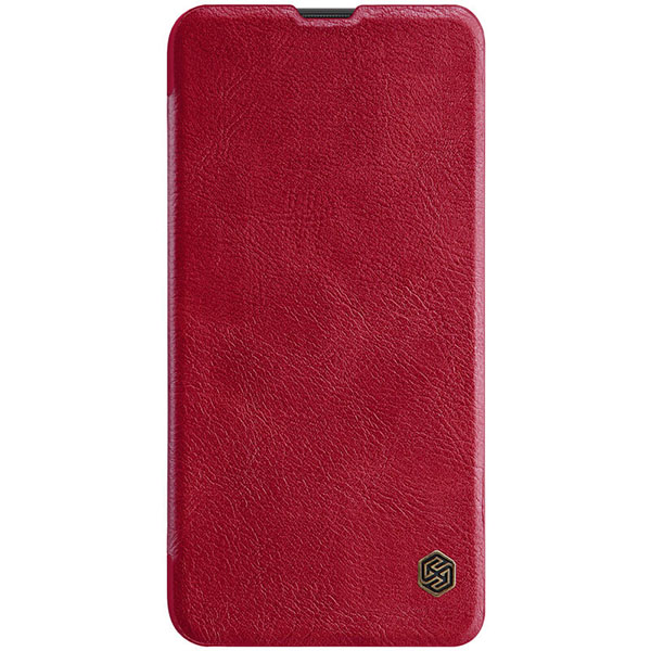 Nillkin Qin bőr fliptok Xiaomi MI 9T/9T Pro piros színben