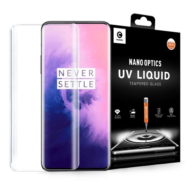Mocolo kijelzővédő üvegfólia UV LED lámpával OnePlus 7T Pro
