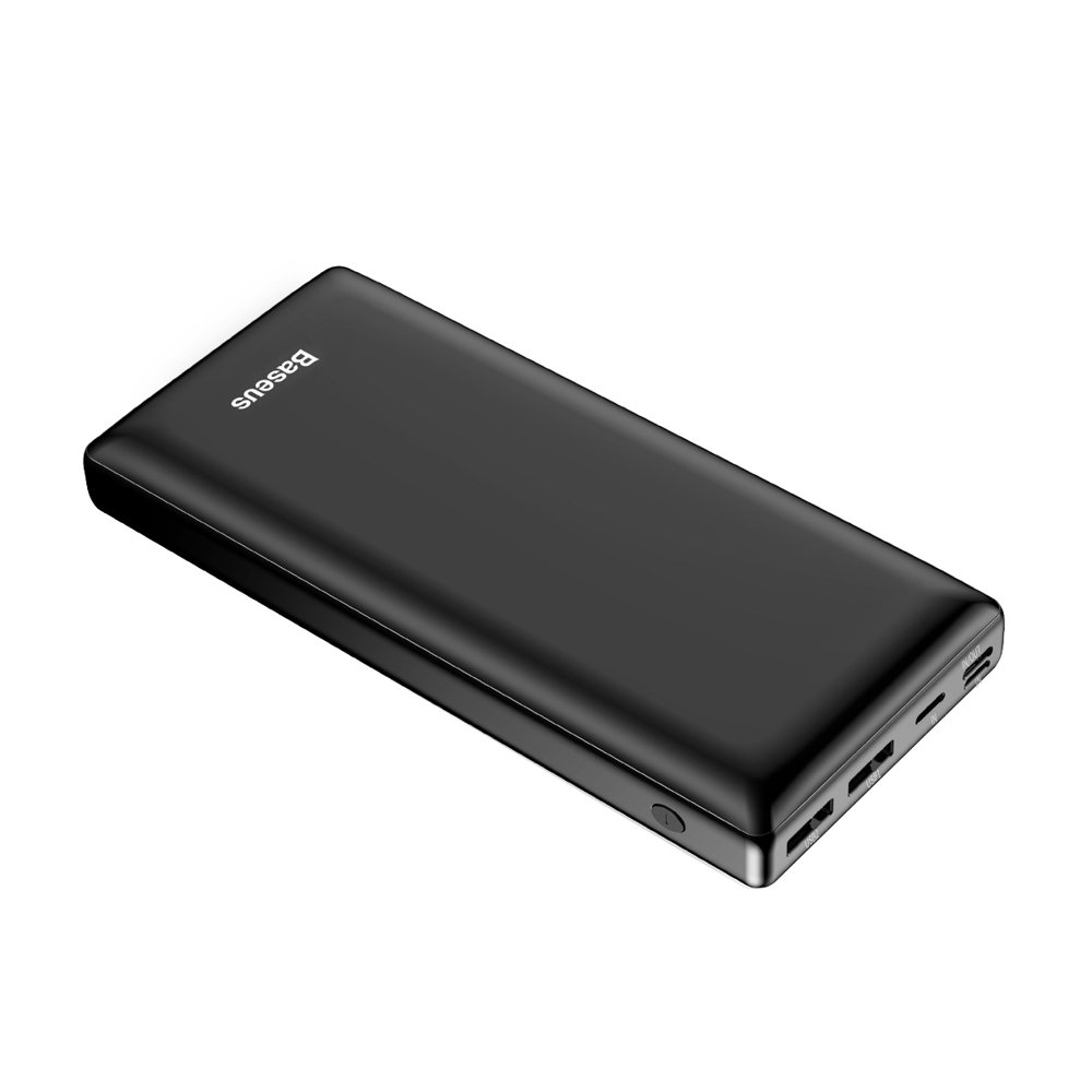 Baseus Mini JA power bank 30000 mAh USB / USB-C PD / micro USB / Lightning 3A fekete (PPJAN-C01)