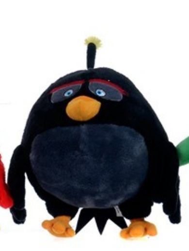 Angry Birds plüssfigura 22 Cm fekete plüss