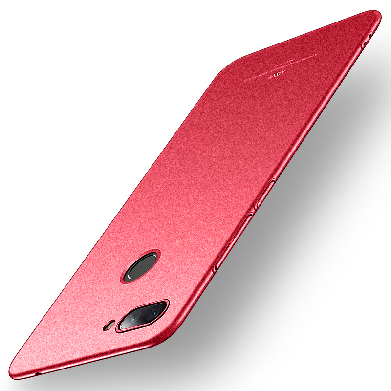 MSVII Simple ultra vékony PC tok Xiaomi Mi 8 Lite piros