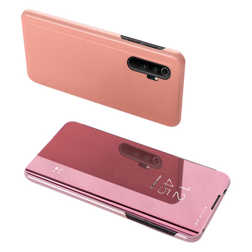 Clear View mágneses fliptok Xiaomi Mi Note 10 / Mi Note 10 Pro / Mi CC9 Pro pink
