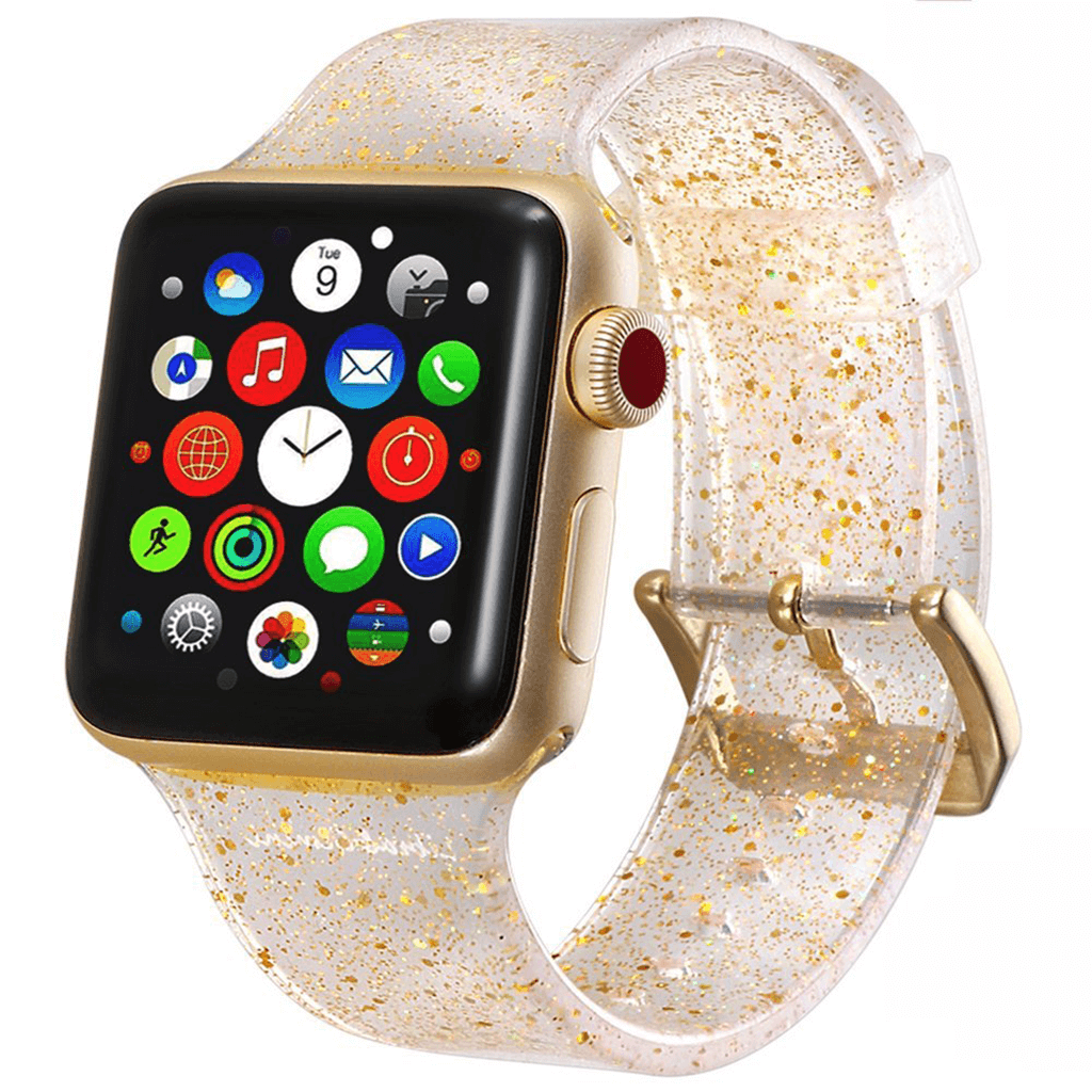 Xprotector csillámos szíj Apple Watch (38/40/41 mm) arany