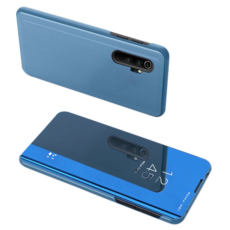 Clear View mágneses fliptok Xiaomi Mi Note 10 / Mi Note 10 Pro / Mi CC9 Pro kék