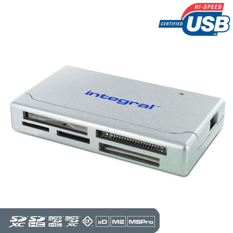 Integral Multicard kártyaolvasó USB 2.0 csatlakozóssal