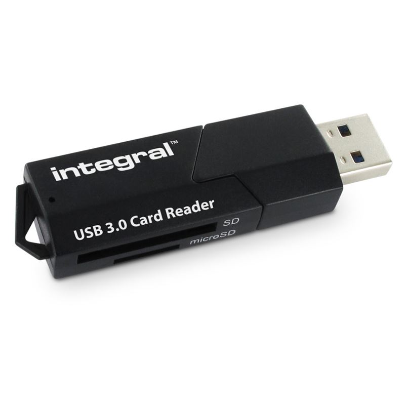 Integral Multicard kártyaolvasó SD/MicroSD USB 3.0 fekete