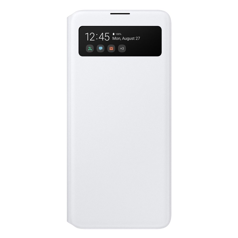 Samsung A51 S View EF-EA515PWEGEU fliptok kártyatartóval és kijelzővel fehér
