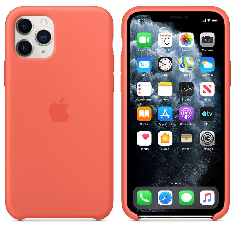 Apple gyári szilikon tok Apple iPhone 11 Pro clementine színben (MWYQ2ZM/A)