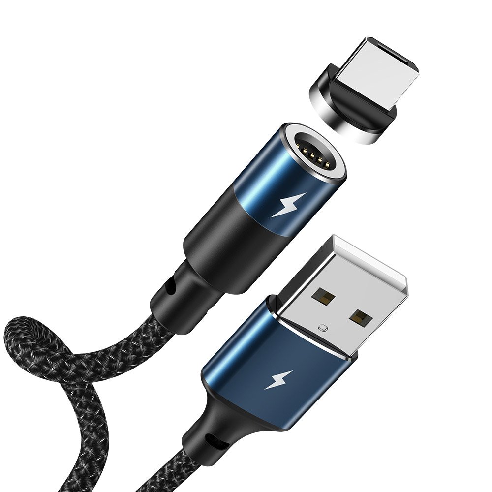 Remax Zigie mágneses USB-micro USB kábel 3A 1.2m fekete