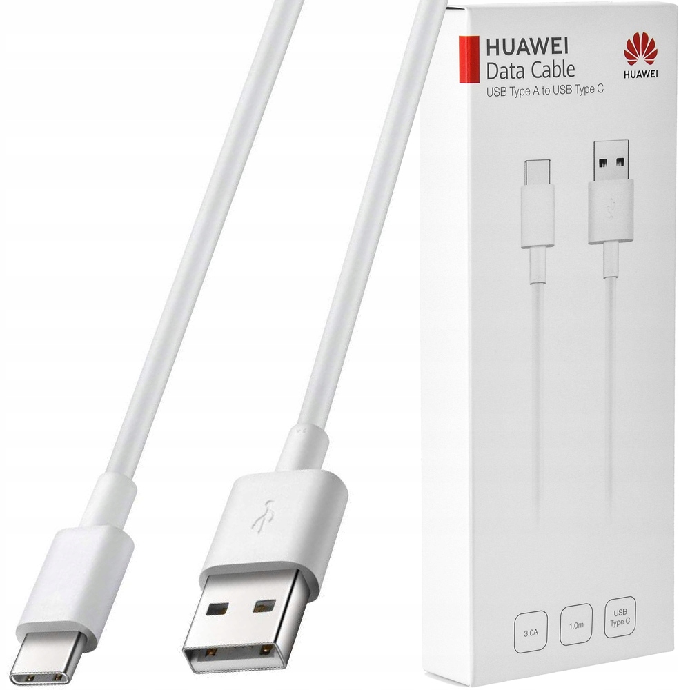 Huawei CP51 gyári adatkábel USB - USB Type-C kábel 3A 1m fehér