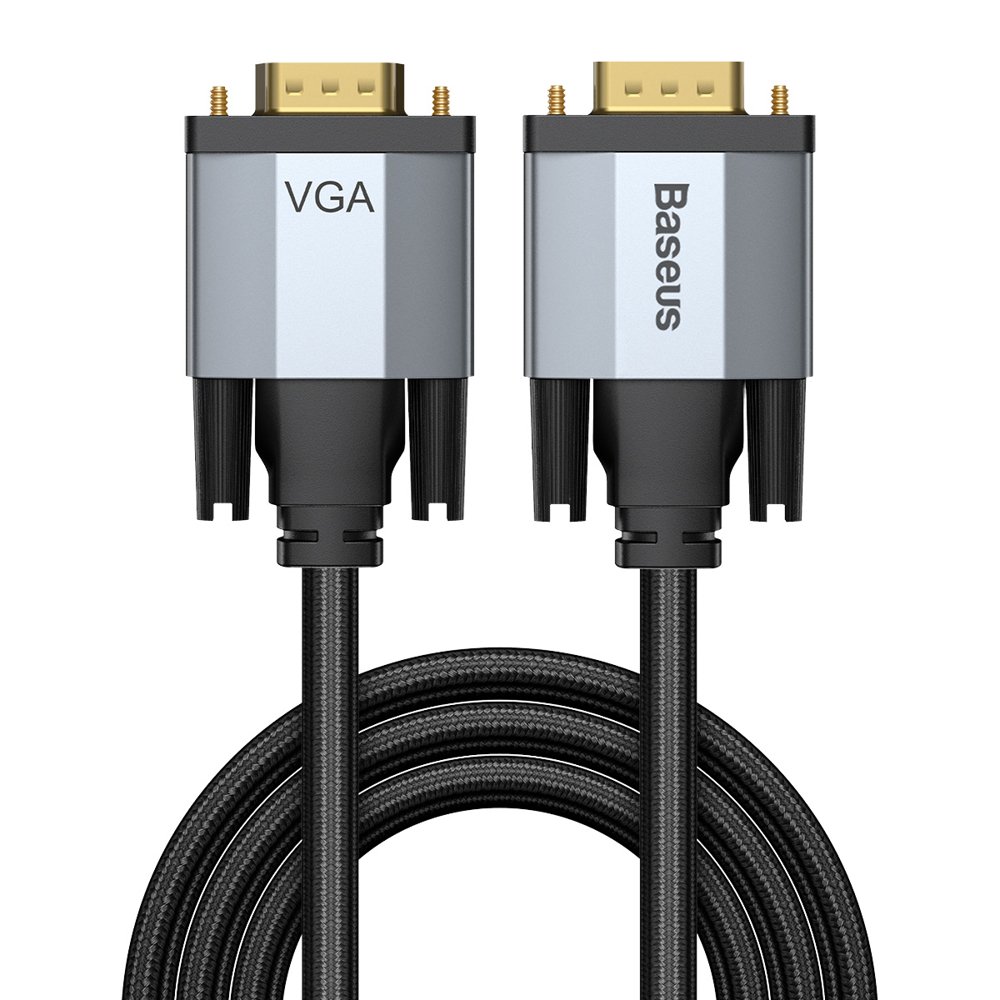 Baseus Enjoyment VGA - VGA kábel 2m szürke (CAKSX-U0G)