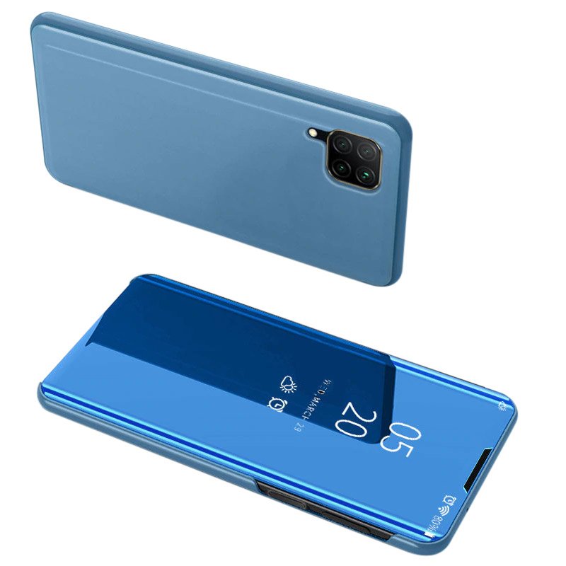 Clear View fliptok Huawei P40 Lite / Nova 7i / Nova 6 SE kék