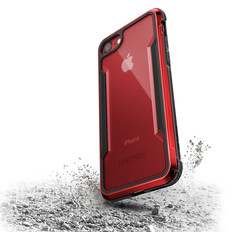 iPhone 7/8/SE 2020/SE 2022 X-DORIA Defense Shield tok piros ütésálló