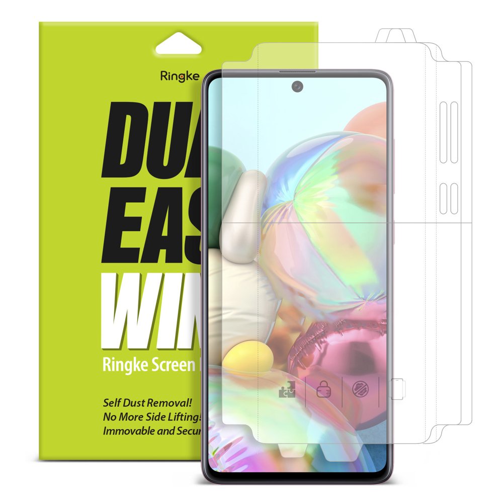 Ringke Dual Easy 2x kijelzővédő PET fólia Samsung A71 (DWSG0002)